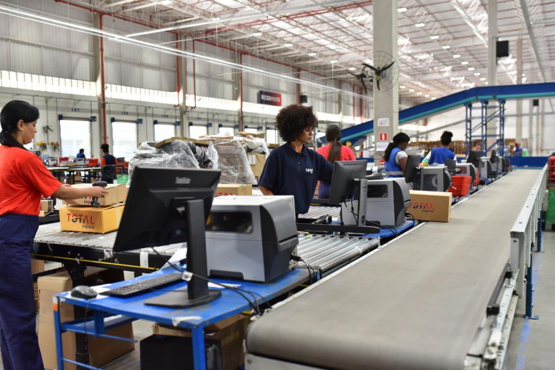 processo de entrega no centro de distribuição